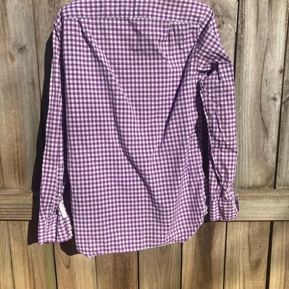 J. Crew cotton checkered shirt